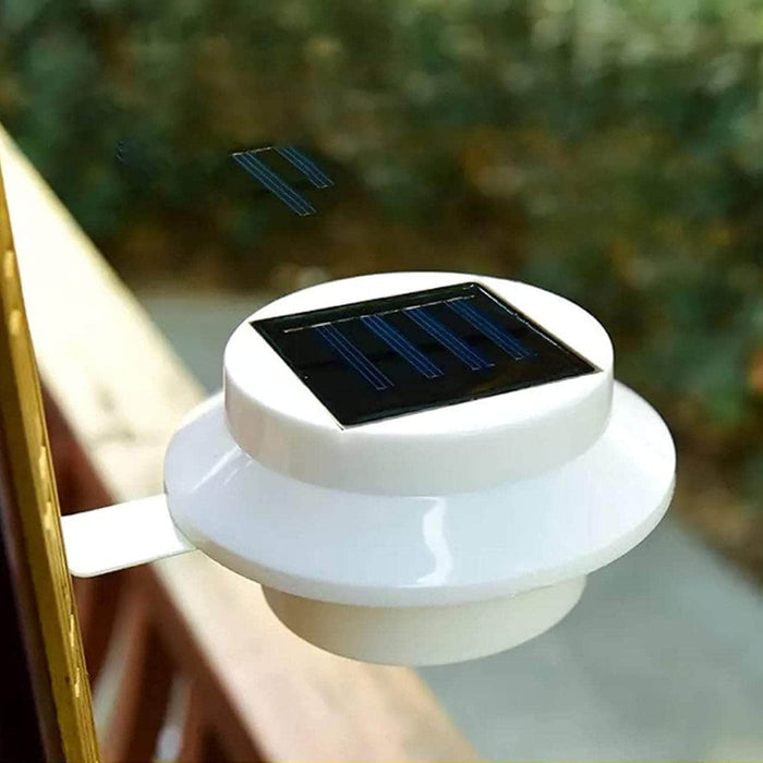 Foco led redondo con panel solar 1.2v blanco 21JXP643