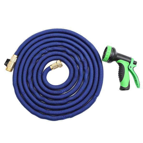 Manguera retráctil expandible jardín 15 mts. Azul 21YXP2190-AZVE