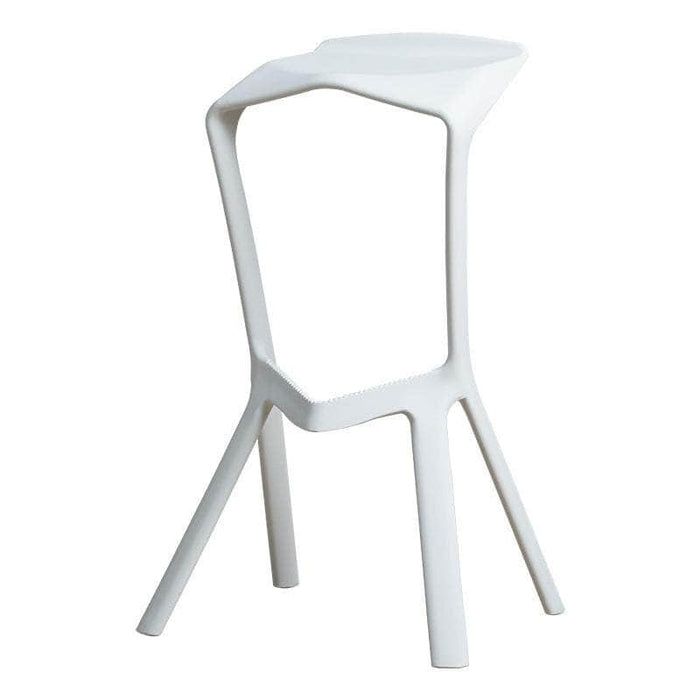 Silla taburete bar apilable blanco 51x42x81cm 21JXP1927-BL