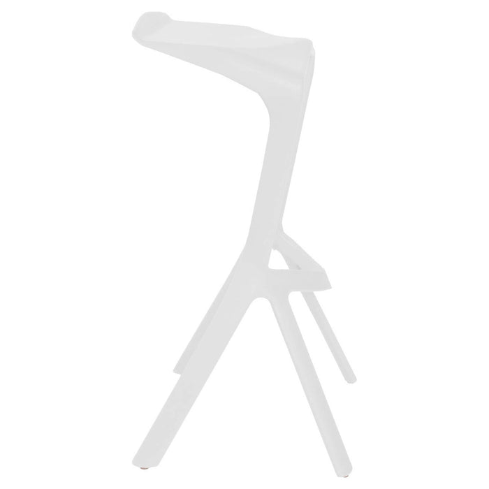 Silla taburete bar apilable blanco 51x42x81cm 21JXP1927-BL