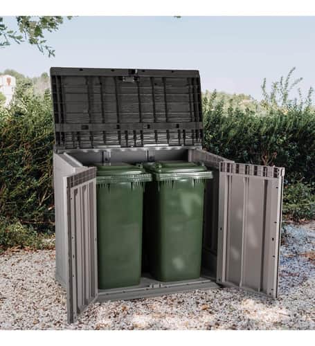 Bodega jardín italiana 129x74x111cm 842l 87gris