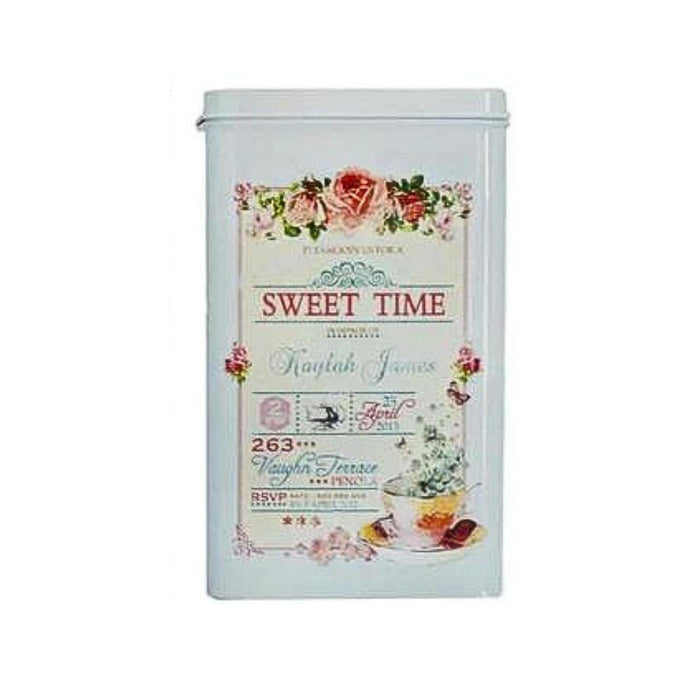 Set de 2 canister metalicos diseño sweet time