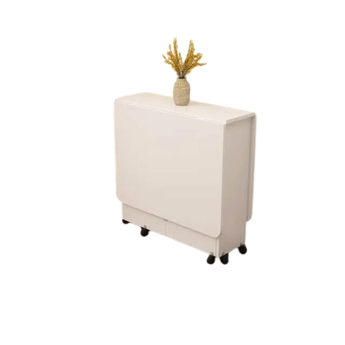 Mesa de comedor plegable blanco 140x80x77 cm