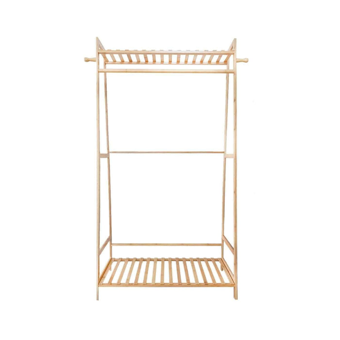 Perchero organizador de madera 80x40x145 cm