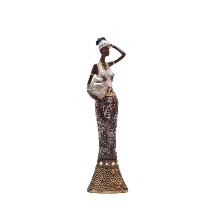 Adorno mujer africana 31 cm 1856886174416