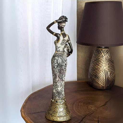 Adorno mujer africana 31 cm 1856886174416