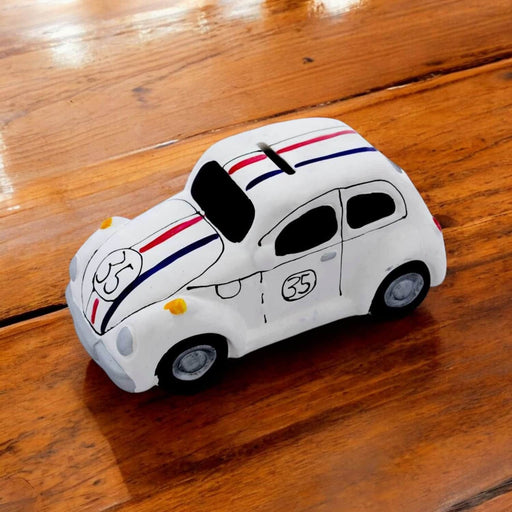 Alcancia decorativa de cerámica diseño auto escarabajo 2013101400851