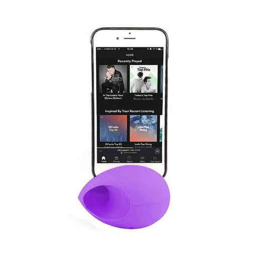 Altavoz parlante iphone silicona morado Y1293-1MO