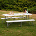 Banca plegable tipo maleta blanca JH-ZD183