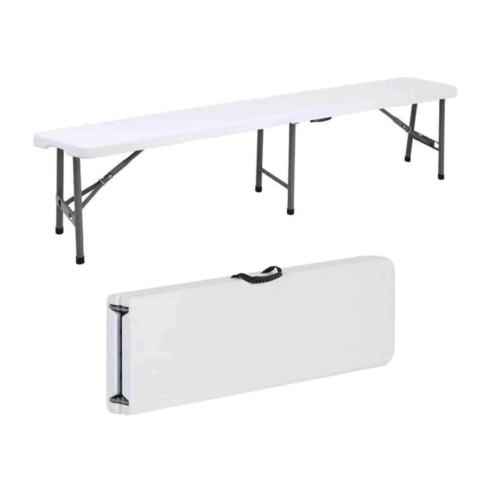 Banca plegable tipo maleta blanca JH-ZD183