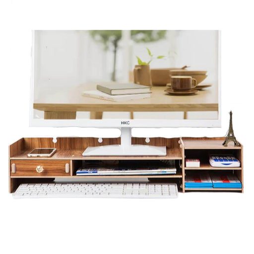 Base de monitor organizador para escritorio multiuso café 20LXP207-CAFE