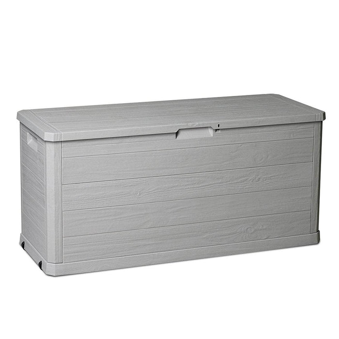 Baúl italiano organizador de jardín 117x45x56 280l gris 164-GRIS1