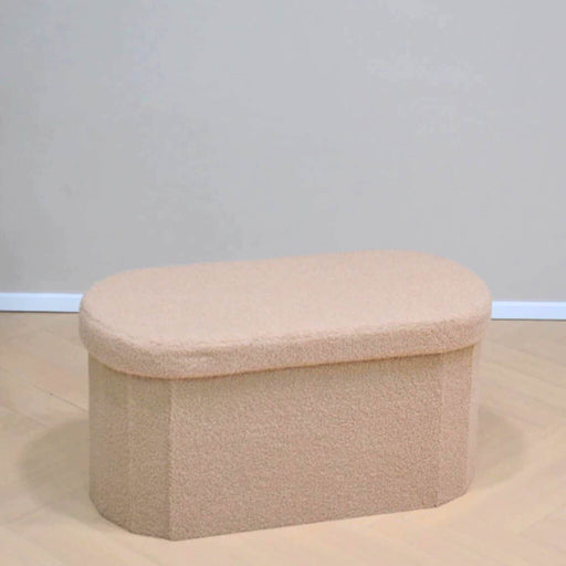 Baul ovalado boucle café DDT6258cafe