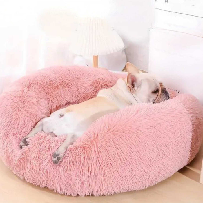 Cama para mascotas ultra suave 70 cm rosa