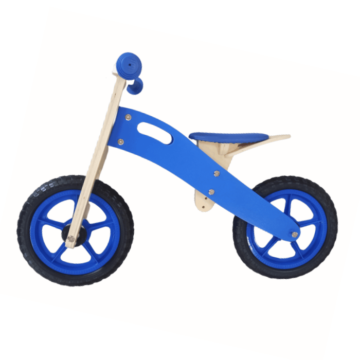 Bicicleta de equilibrio aprendizaje de madera azul Y1785C-1A