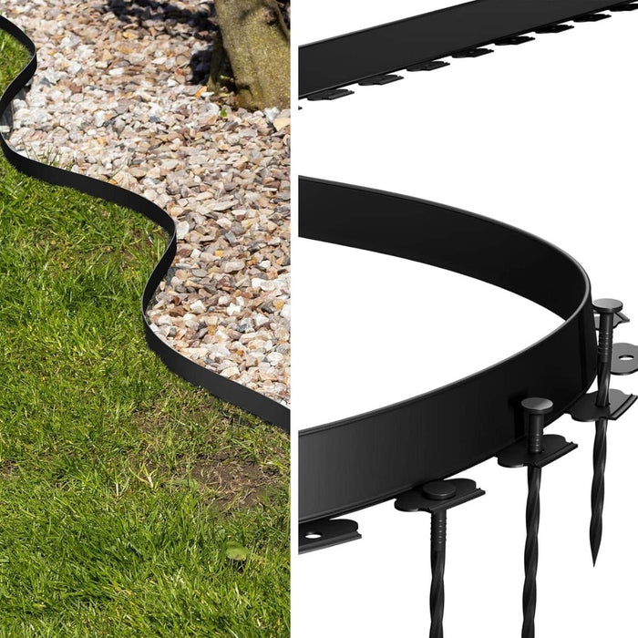 Borde separador de jardín plástico 5 m DPX424