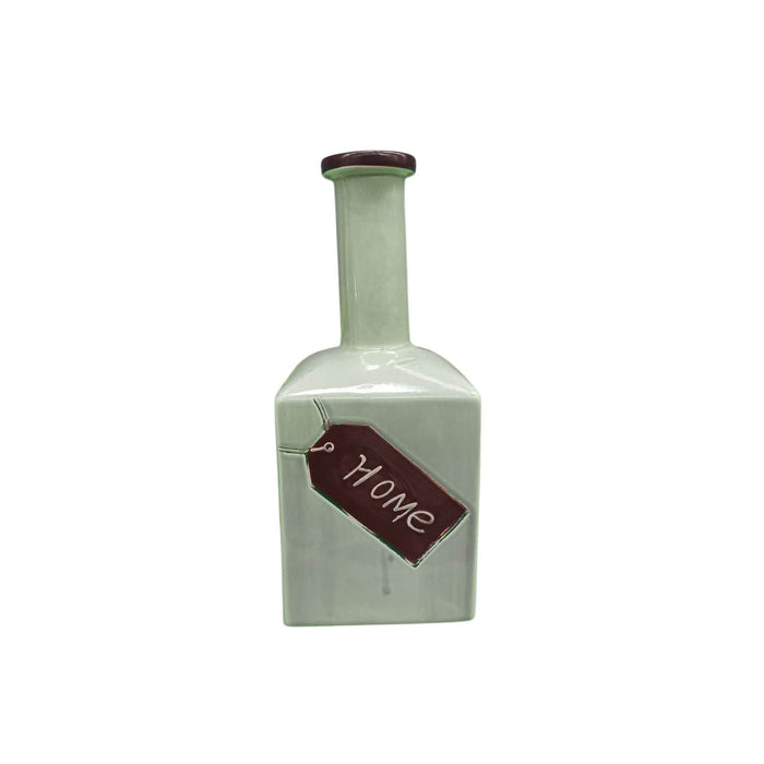Botella decorativa de cerámica verde menta 31 cm 2016022600478c
