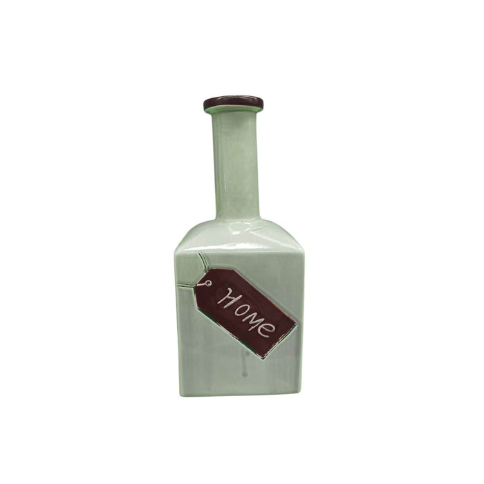 Botella decorativa de cerámica verde menta 31 cm 2016022600478c