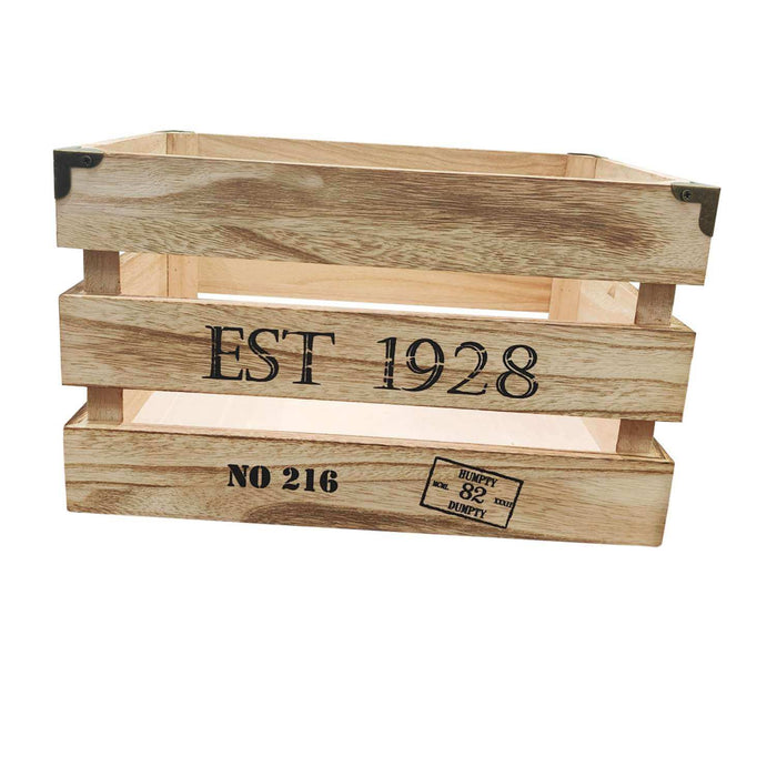 Caja de madera con remache vintage L Y17XP0362