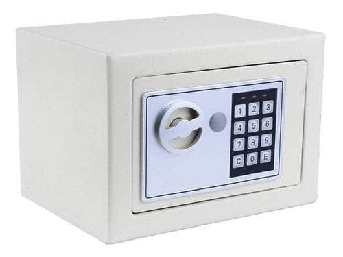 Caja fuerte de acero con teclado digital blanca Y193C-1BL