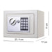Caja fuerte de acero con teclado digital blanca Y193C-1BL