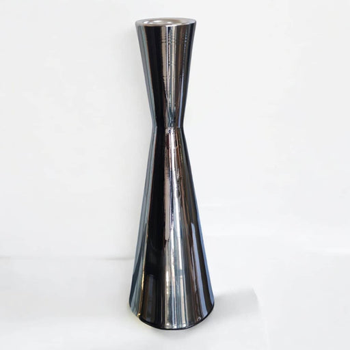 Candelabro de metal plateado 19 cm 21HXP783-PL