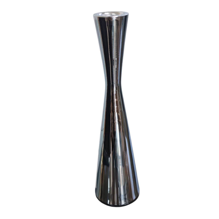 Candelabro de metal plateado 19 cm 21HXP783-PL