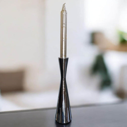 Candelabro de metal plateado 22 cm 21HXP784-PL