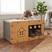 Casa rascado de madera para gatos DDX1027