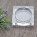 Cenicero de vidrio cuadrado 12,5x2,5 cm 201109323