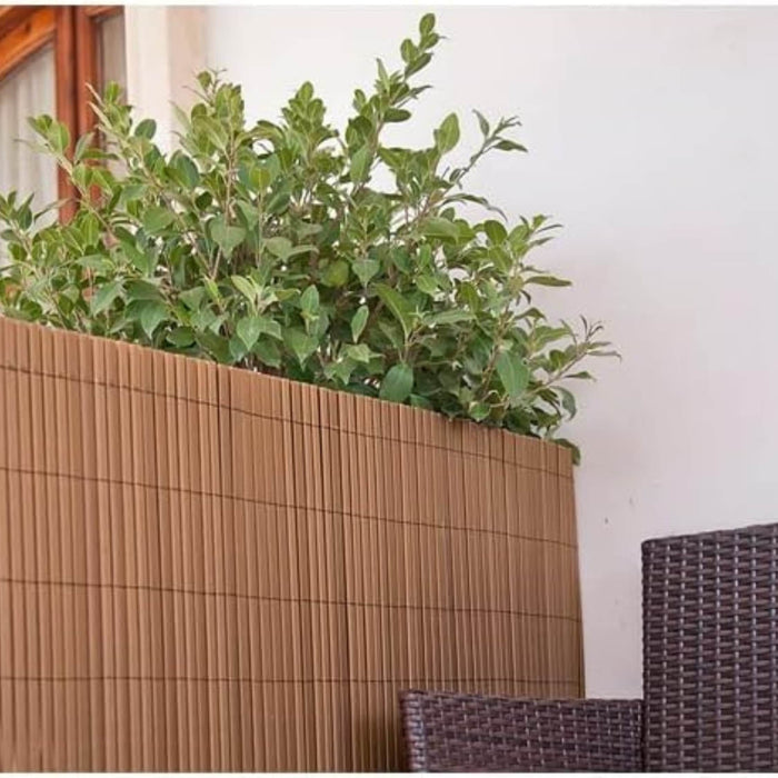 Cierre de terraza y jardín PVC café 1x3 m DDX066