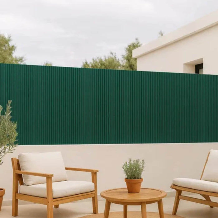 Cierre de terraza y jardín PVC verde 1x3 m DDX065