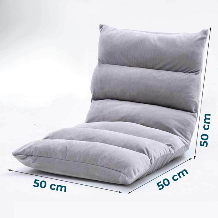 Cojín puf sofá reclinable - gris 22YXP3223