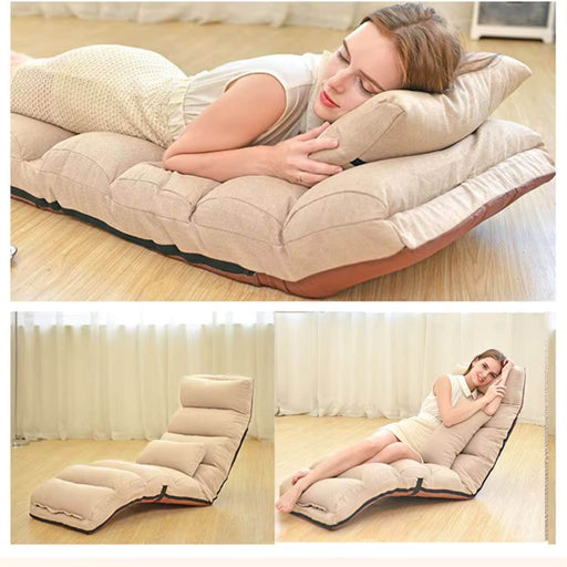 Cojín puf sofá Reclinable Multifuncional Beige APX360