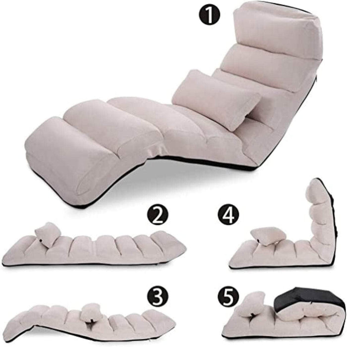 Cojín puf sofá Reclinable Multifuncional Beige APX360