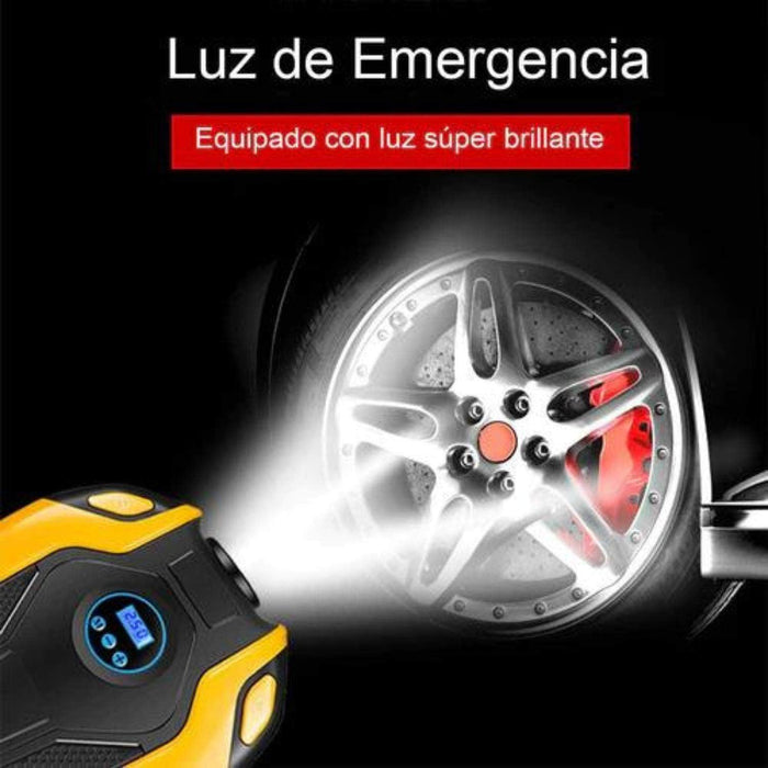 Compresor de aire digital con luz de emergencia HXP877