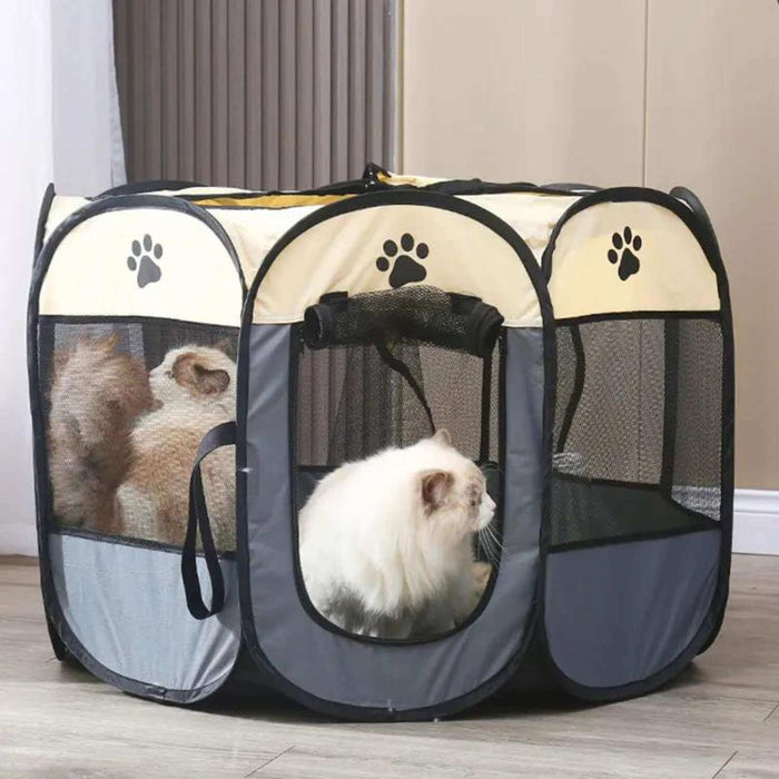 Corral para mascotas plegable portátil - perros y gatos CDX270