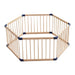 Corral portátil de madera hexagonal para niños 20JXP517
