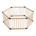 Corral portátil de madera hexagonal para niños 20JXP517