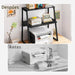Soporte para Impresora 2 Niveles MDF Negro DDX1812