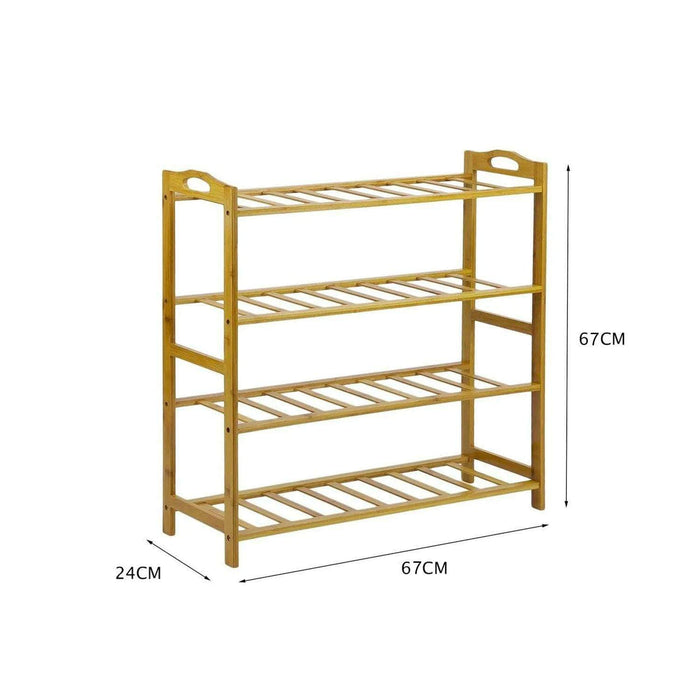 Estante de bambú 4 niveles 67x27 cm 20JXP1643