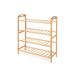 Estante de bambú 4 niveles 67x27 cm 20JXP1643