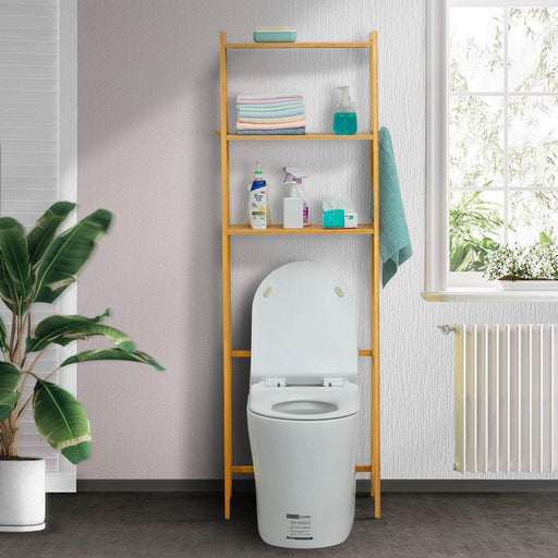 Estante organizador bambú para baños 3 niveles 160x50x30cm 21JXP2386