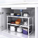 Estante organizador de cocina ajustable de 2 niveles Y172C-16