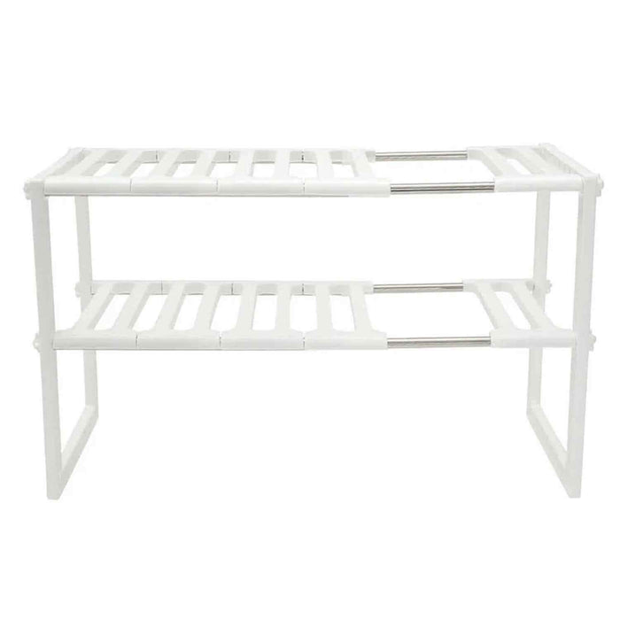 Estante organizador de cocina ajustable de 2 niveles Y172C-16