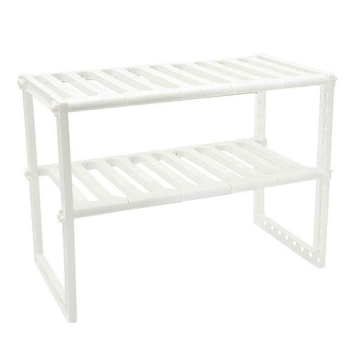 Estante organizador de cocina ajustable de 2 niveles Y172C-16