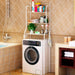 Estante organizador de lavandería o baño 3 niveles 152x65x25 20JXP311-BL