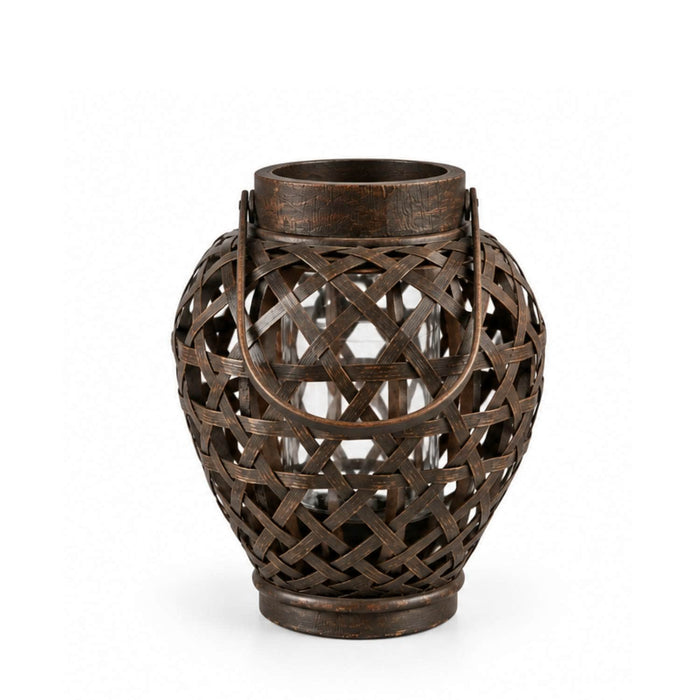 Farol Decorativo de Fibra Tejida Indi 2018060800735