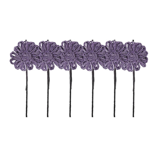 Flor Yute Lila 38 cm Pack 6 un. YUTELILA38X6