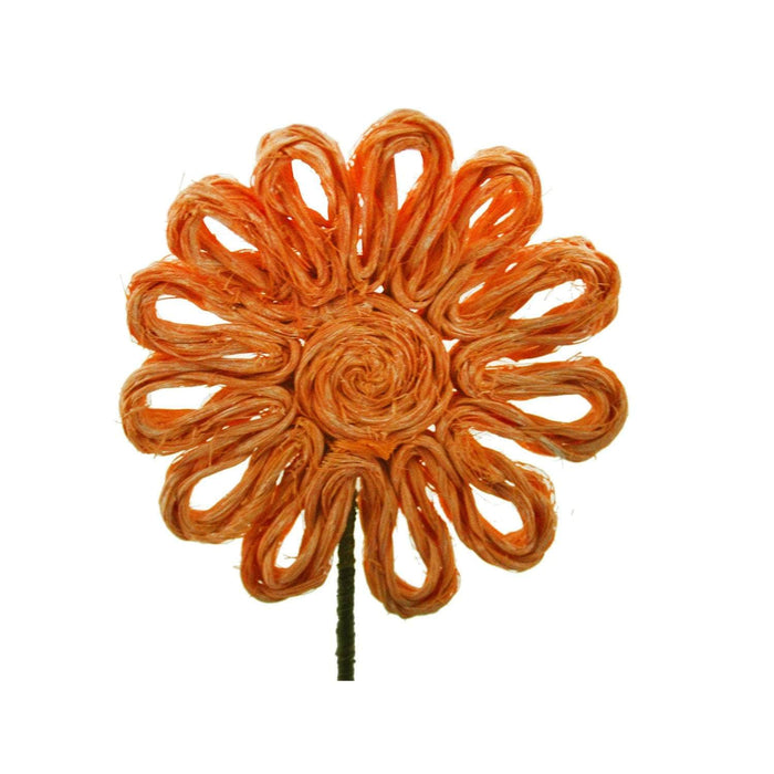 Flor Yute Naranja 30 cm Pack 6 un. YUTENARA30X6